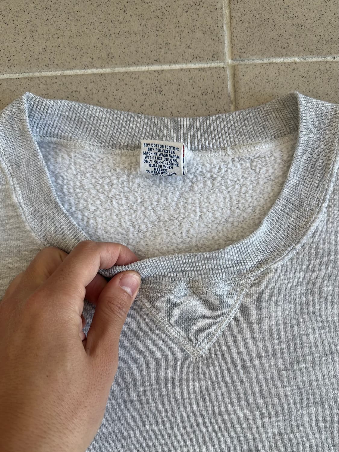 90s 빈티지 러셀 스웻셔츠 그레이 XL 상품이미지7
