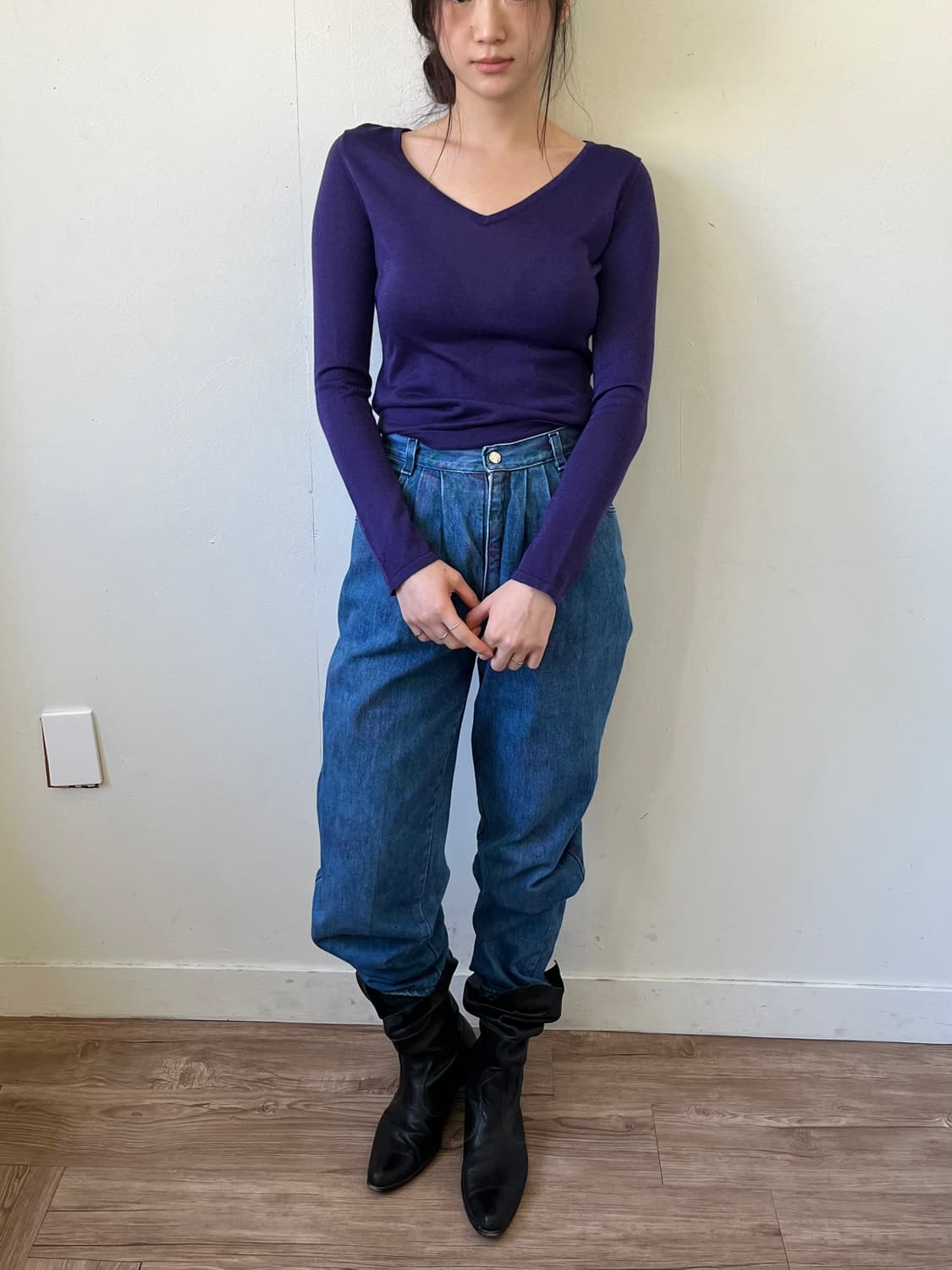 Pinky&Dianne 퍼플 탑 상품이미지5