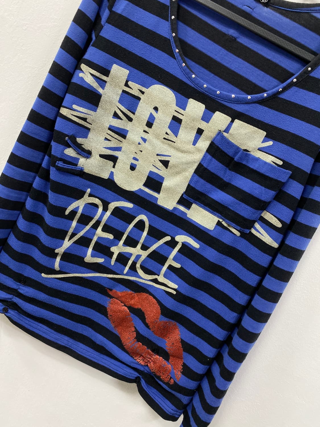 [DOUBLE FOCUS] 펑크 갸루 스트라이프 롱슬리브 상품이미지8