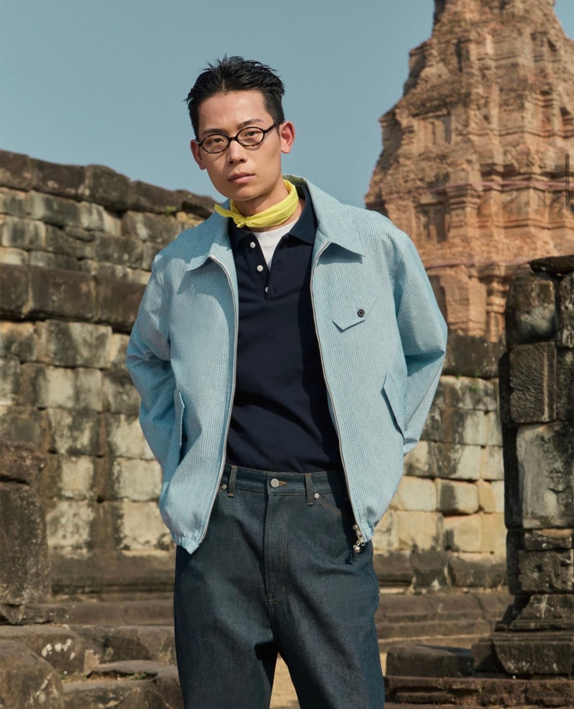 STU 스트라이프 밴딩 자켓 상품이미지1