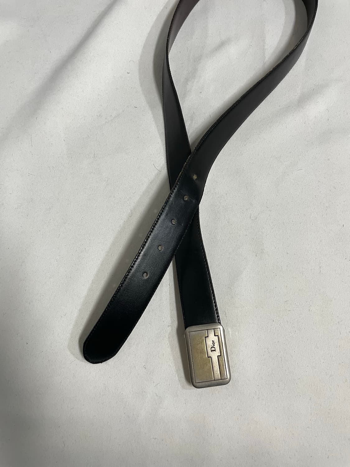 80‘s Dior 리버시블 레더 벨트 상품이미지1
