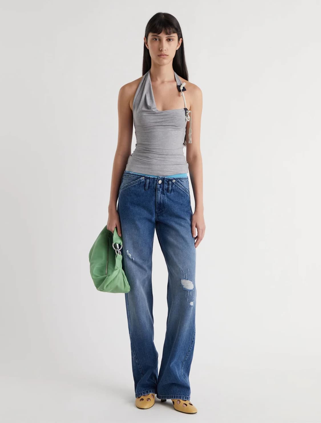 [34,36,38]팔로마울 Lonati 데님 팬츠 상품이미지3