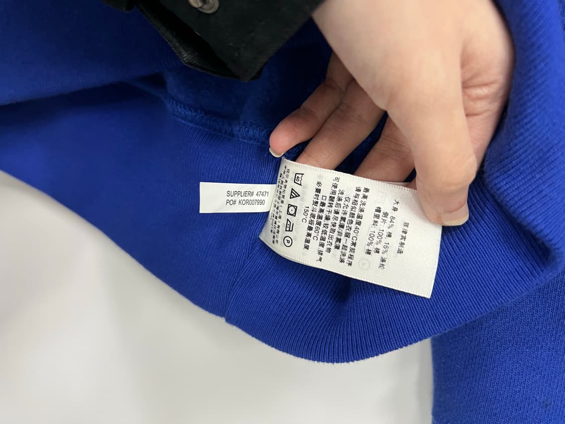 폴로 블루 후드티 상품이미지4