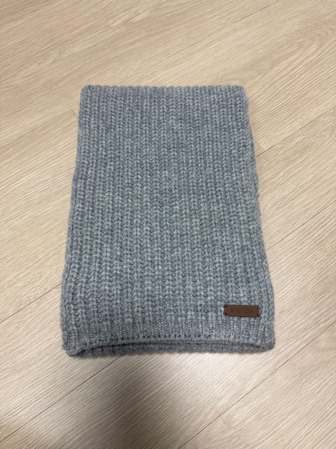 (새상품) 시스템옴므 머플러 그레이 상품이미지2