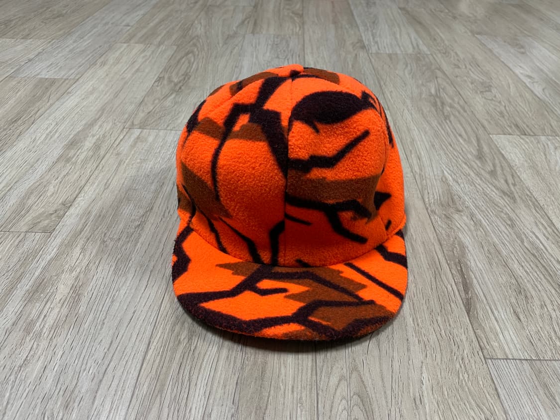 ~57) 70s 엘엘빈 오렌지카모 귀달이변형 울 볼캡(RRL&LVC&폴로 상품이미지5