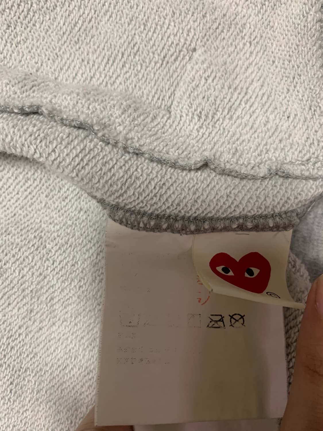 꼼데가르송 후드집업(m) 상품이미지5