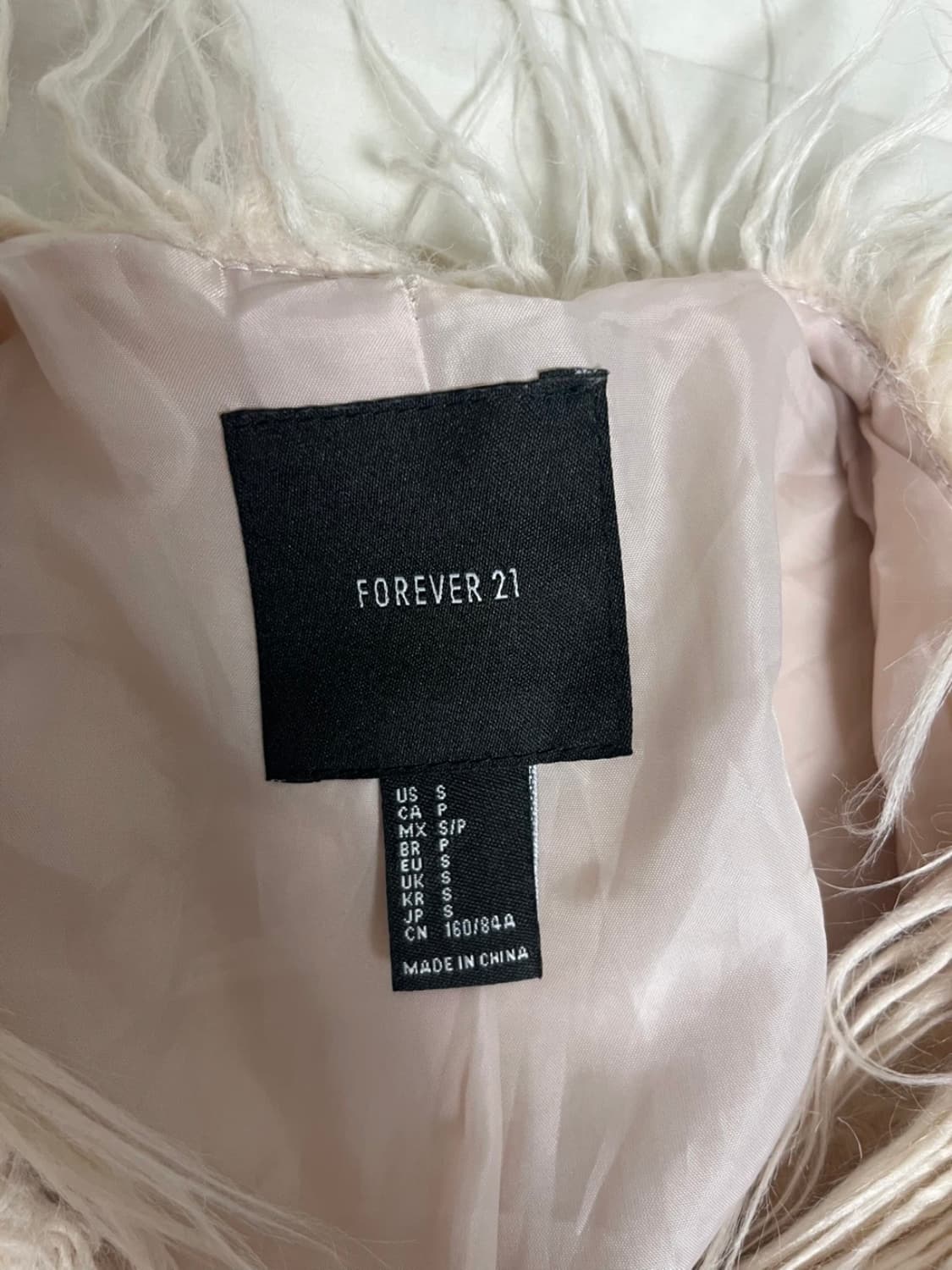 포에버21 핑크 퍼자켓 forever21 상품이미지3