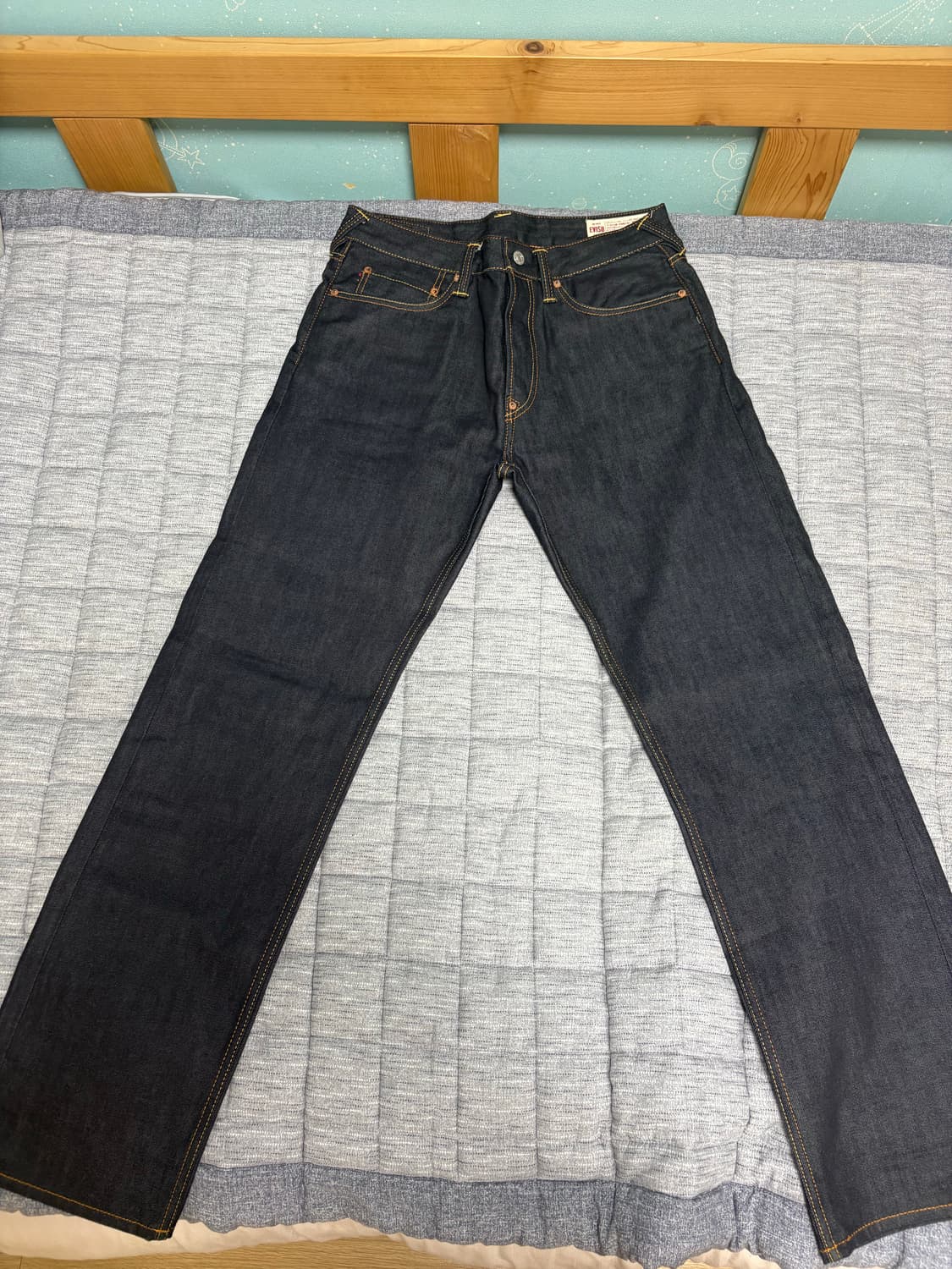 Evisu 다이콕 프린트 배기진 34 상품이미지1