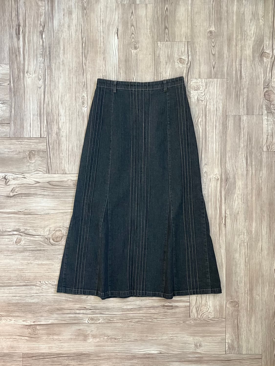 Les Halles Village 스티치 데님 스커트  상품이미지1