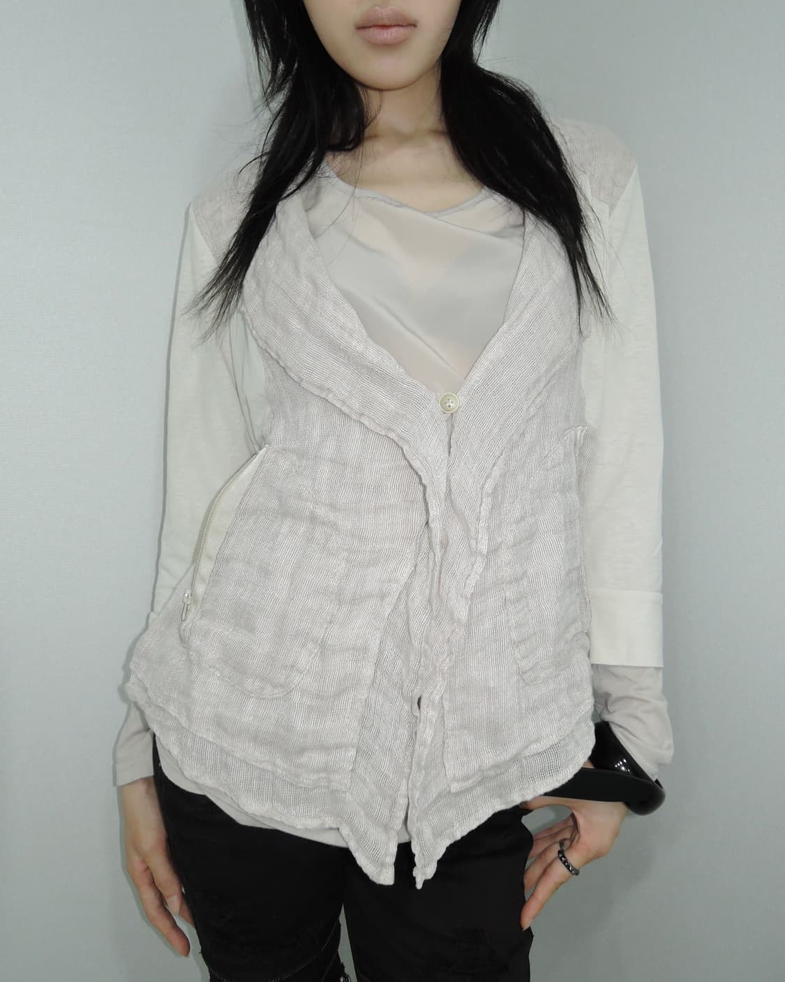 Asymmetric Hooded Jacket 상품이미지3