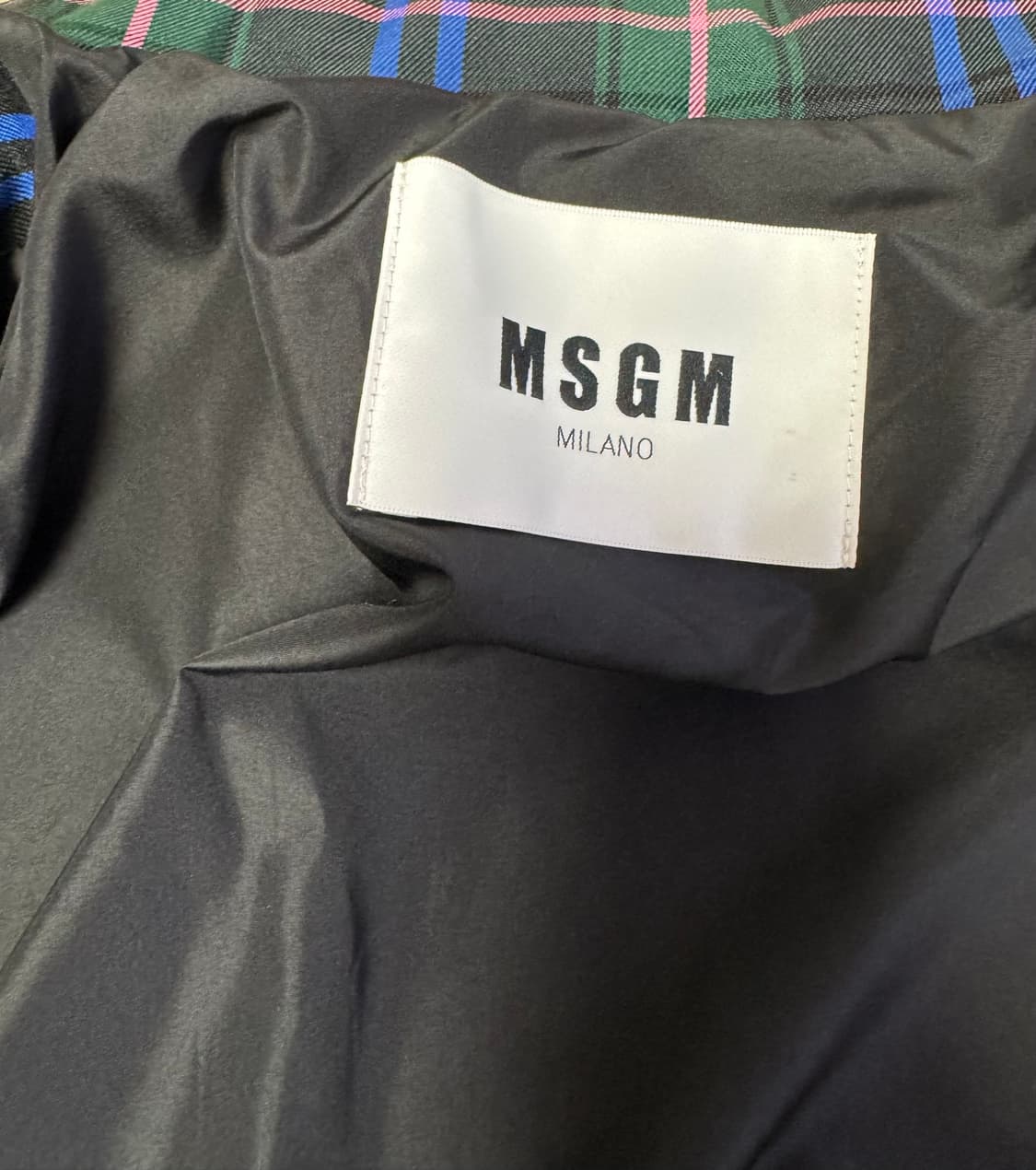 MSGM 여성 체크 패턴 롱패딩 다운자켓 38사이즈 상품이미지5