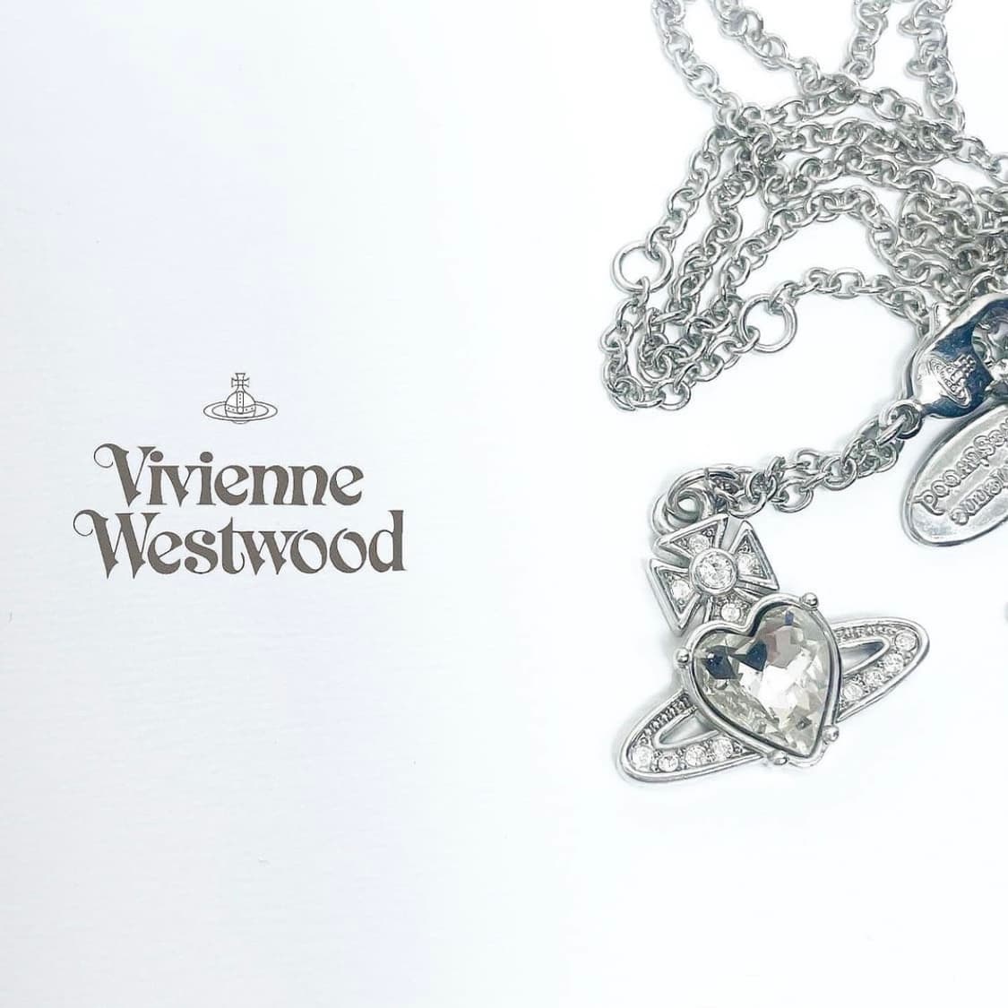 비비안웨스트우드 아카이브 아리엘라 하트 orb 팬던트 목걸이 상품이미지1