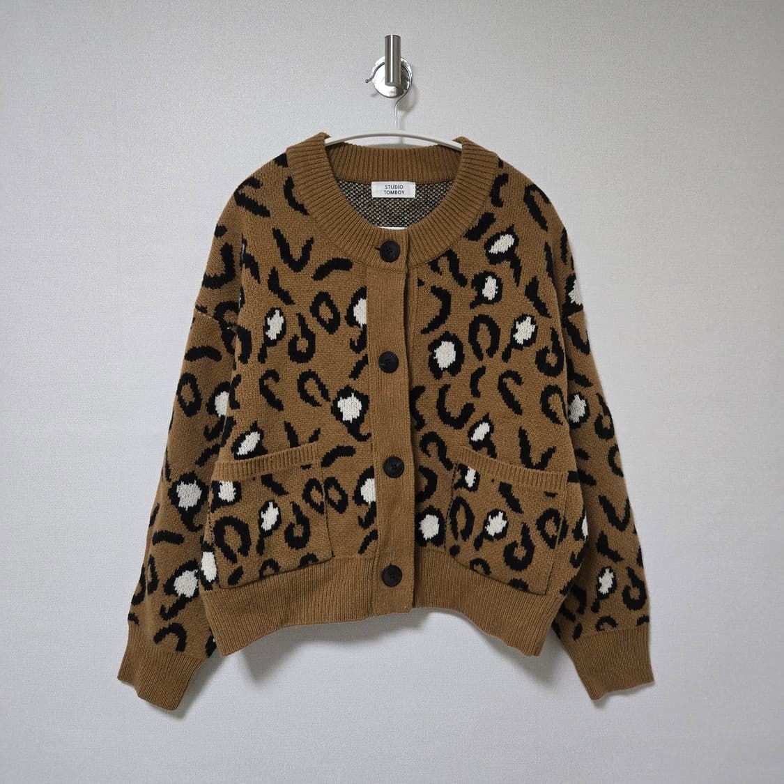 스튜디오톰보이 레오퍼드 울 가디건 / 여성 가디건 / 여자 가디건 상품이미지1