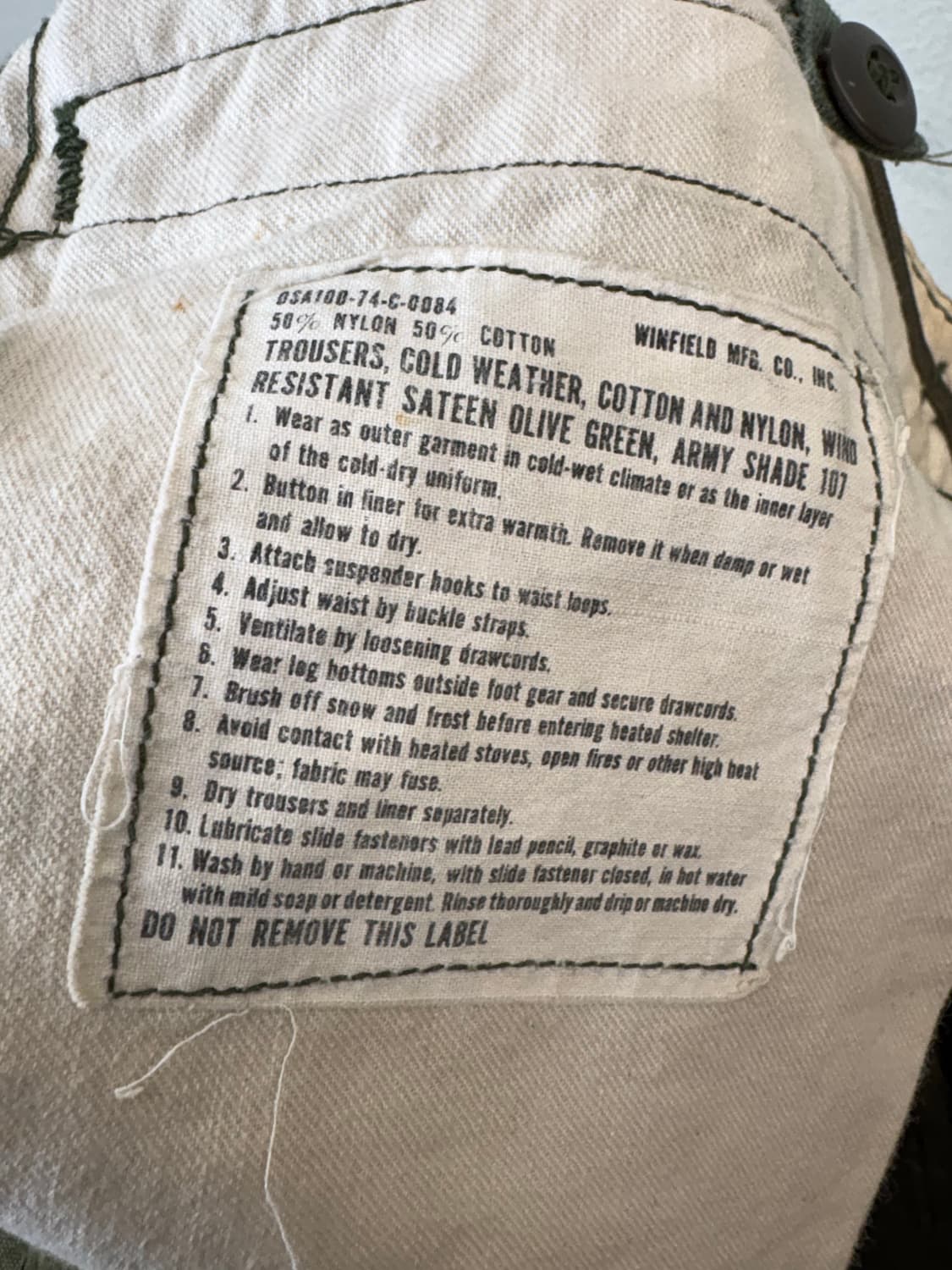 오리지널 70s m65 트루저팬츠 상품이미지7