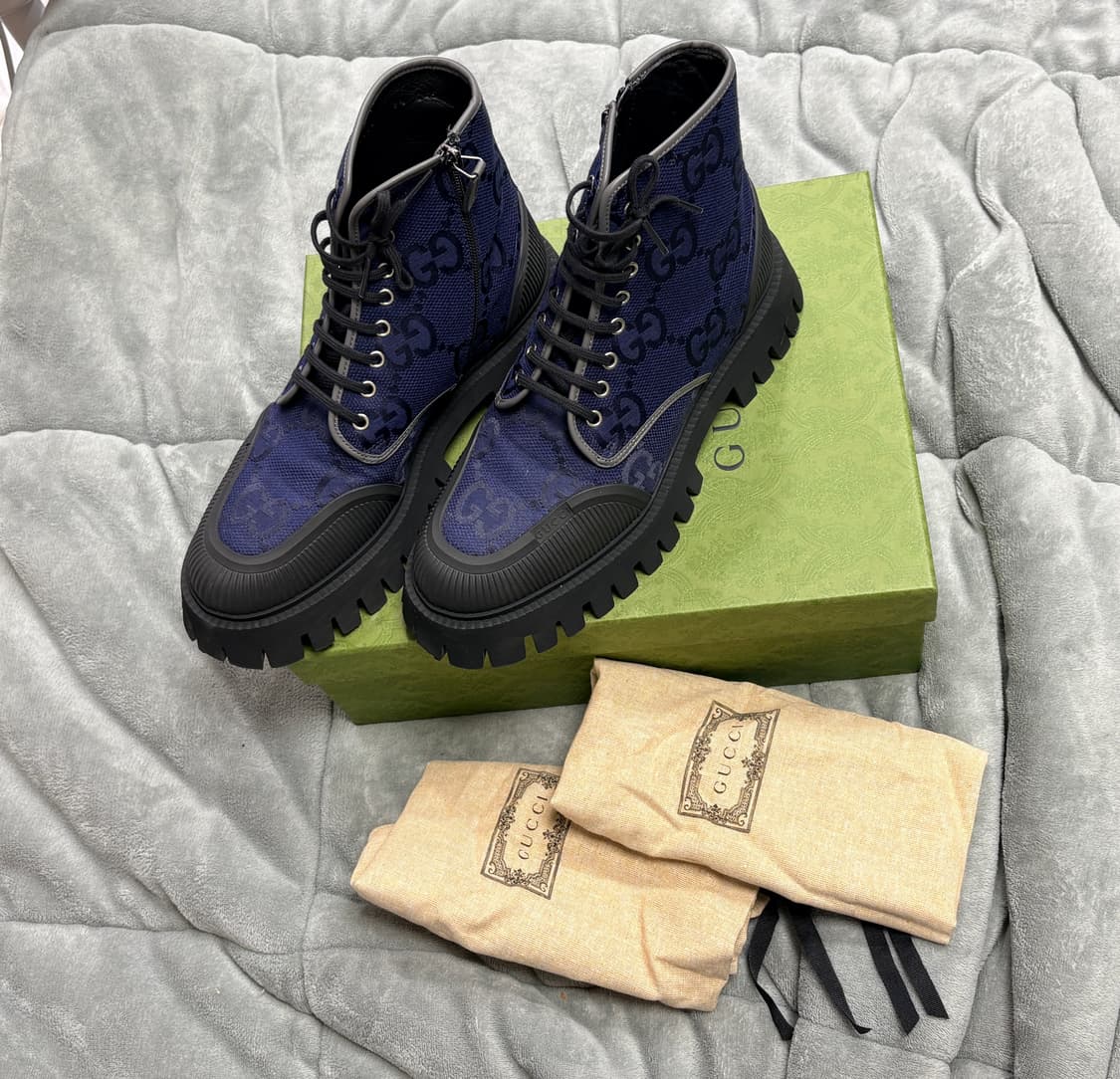 구찌 레이스업 남성부츠 9.5사이즈 상품이미지10