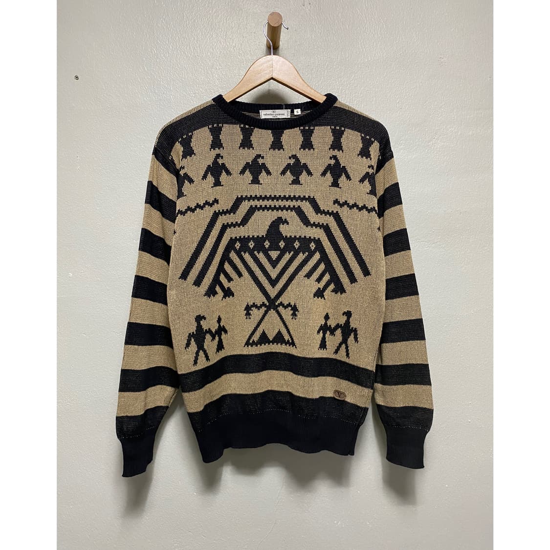 발렌티노 레더로고 유니크 디자인 니트 상품이미지1