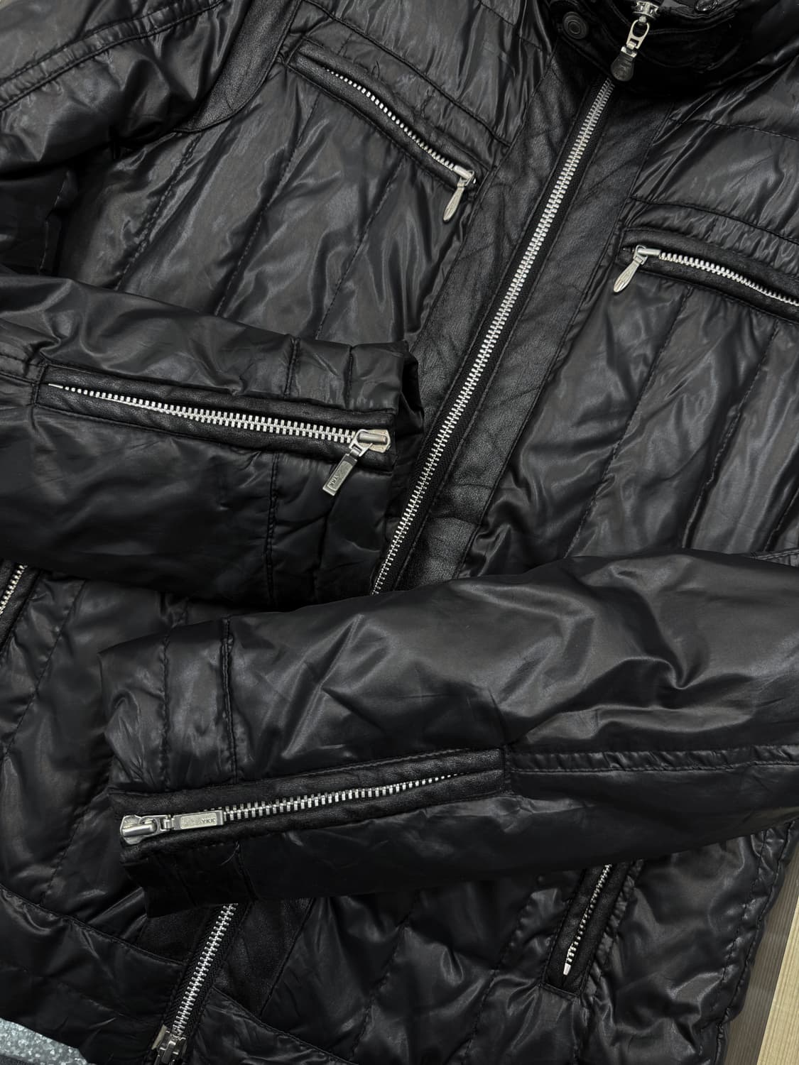 토네이도 마트 패디드 다운 바이커 자켓 상품이미지4