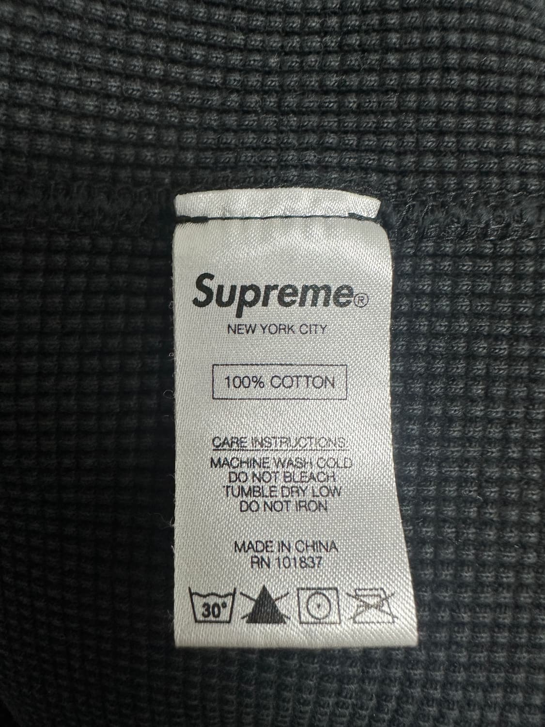 슈프림 와플 17AW 로고 롱슬리브 상품이미지4