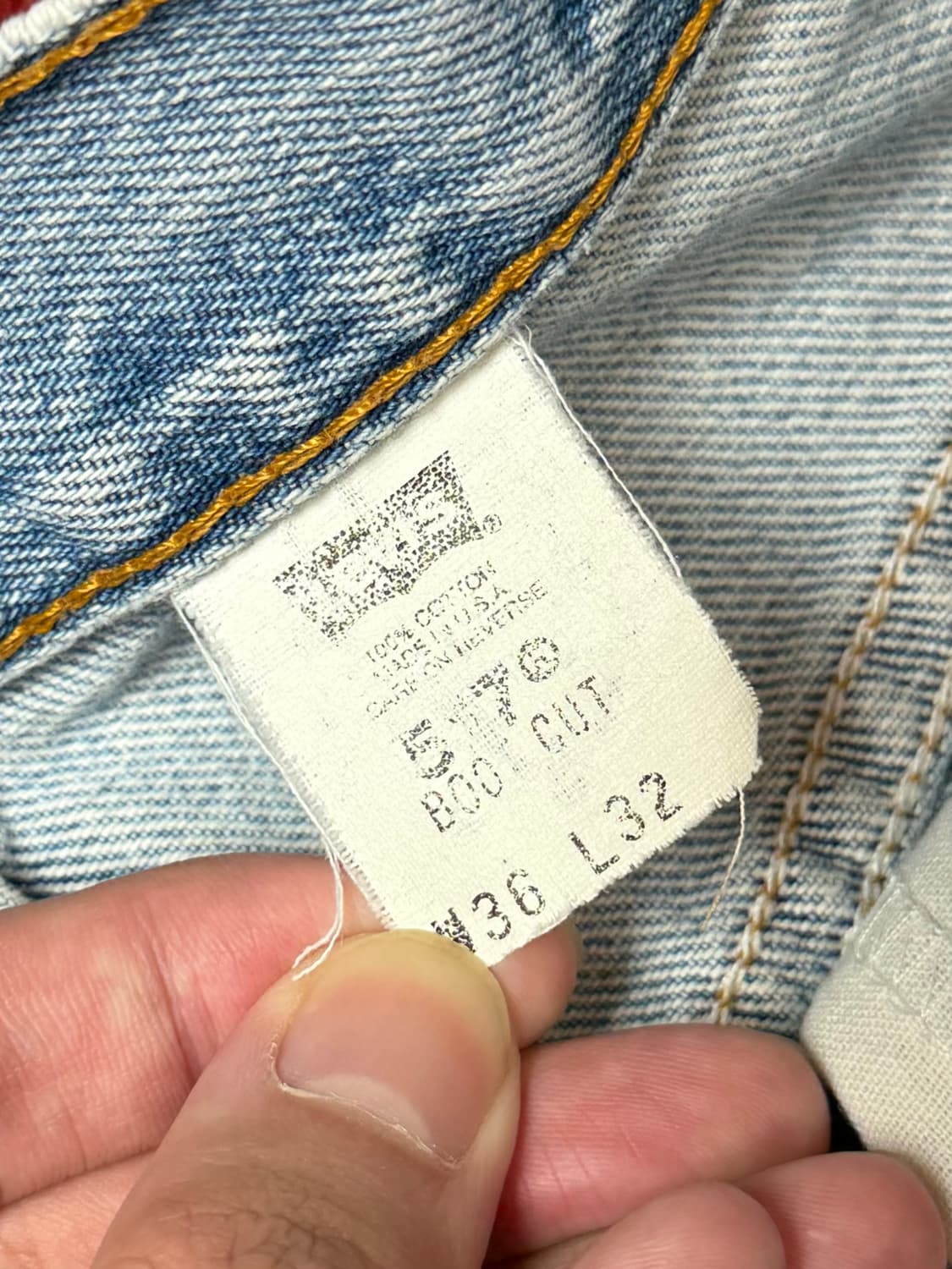 90's USA Made 빈티지 리바이스 517 부츠컷 상품이미지9