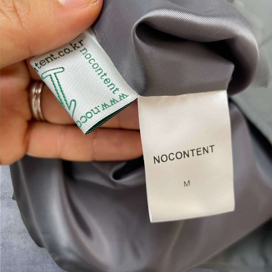 노컨텐츠 Nocontent  그레이 플리츠 롱 스커트 M 상품이미지3