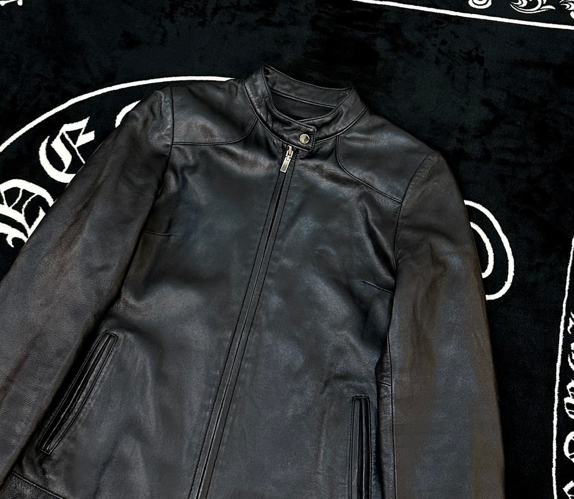 leather 빈티지 레더 미니멀 가죽자켓 램스킨 44-55 상품이미지1