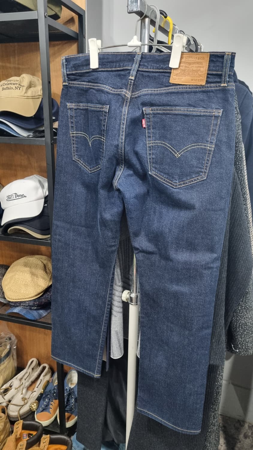 LEVIS 502 프리미엄데님 남성용 진청바지 33size 사용감 없음 상품이미지3