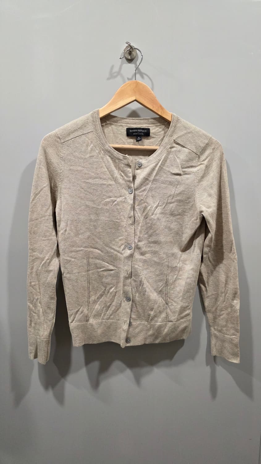 바나나 리퍼블릭 라운드넥 니트 가디건 상품이미지1