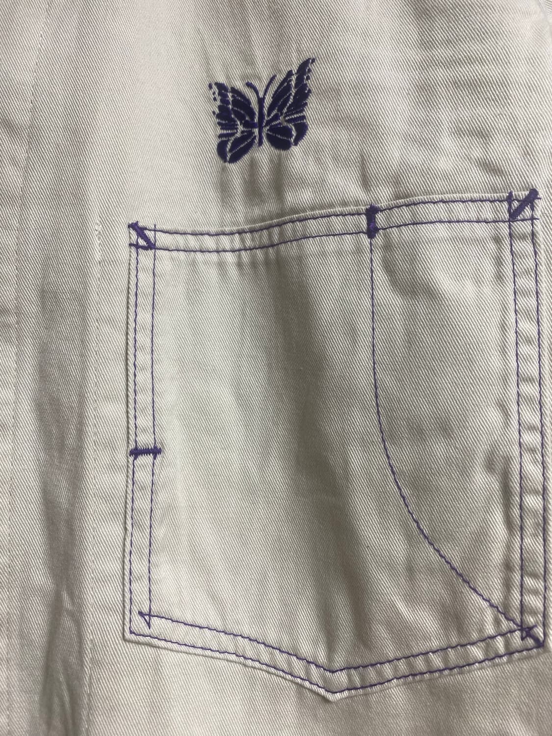 니들스 x SMITHS 퍼플 스티치 워크 자켓 L 상품이미지3