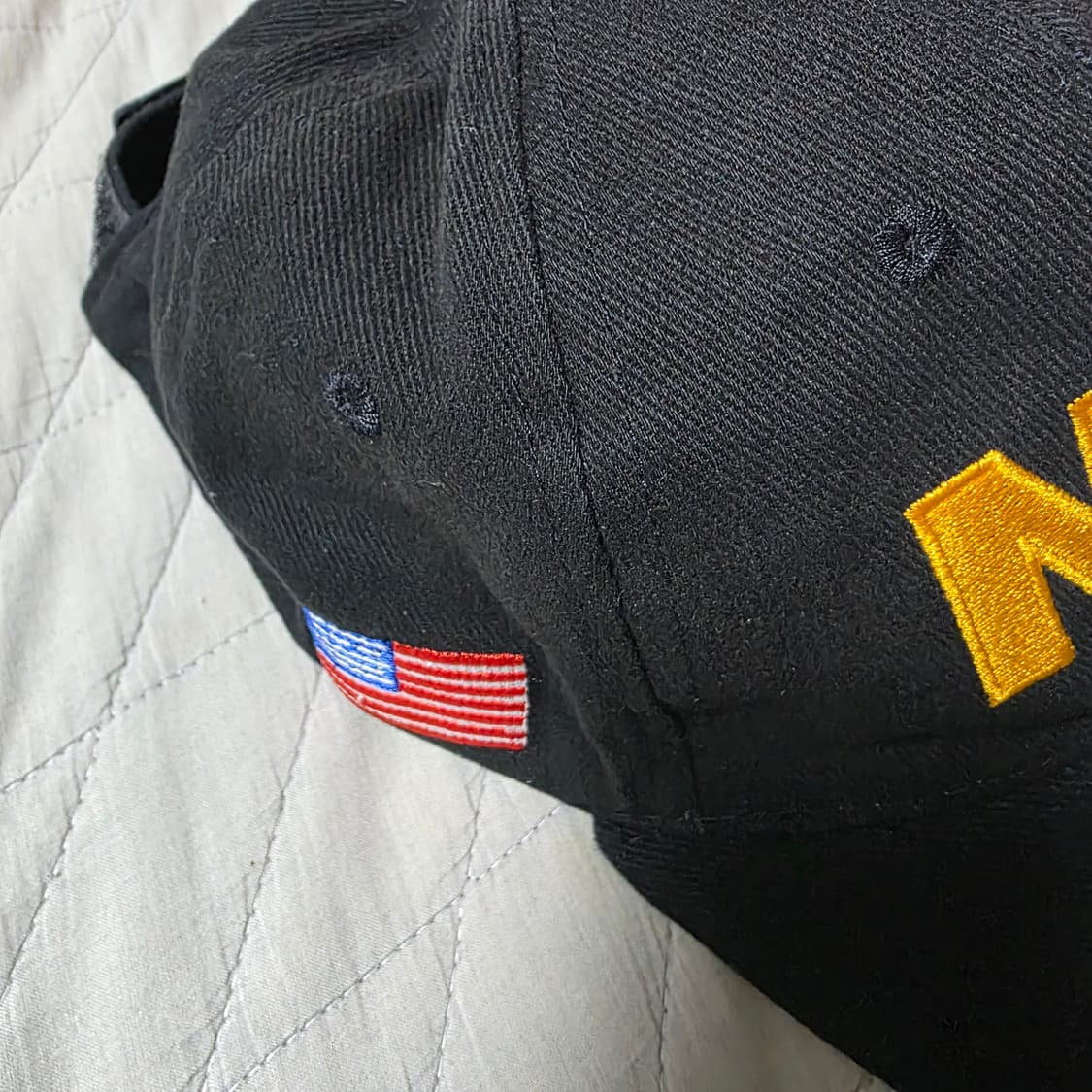 [OS] 빈티지 NRA 로고 블랙 6패널 캡 ver. 페이딩 컨디션 상품이미지3