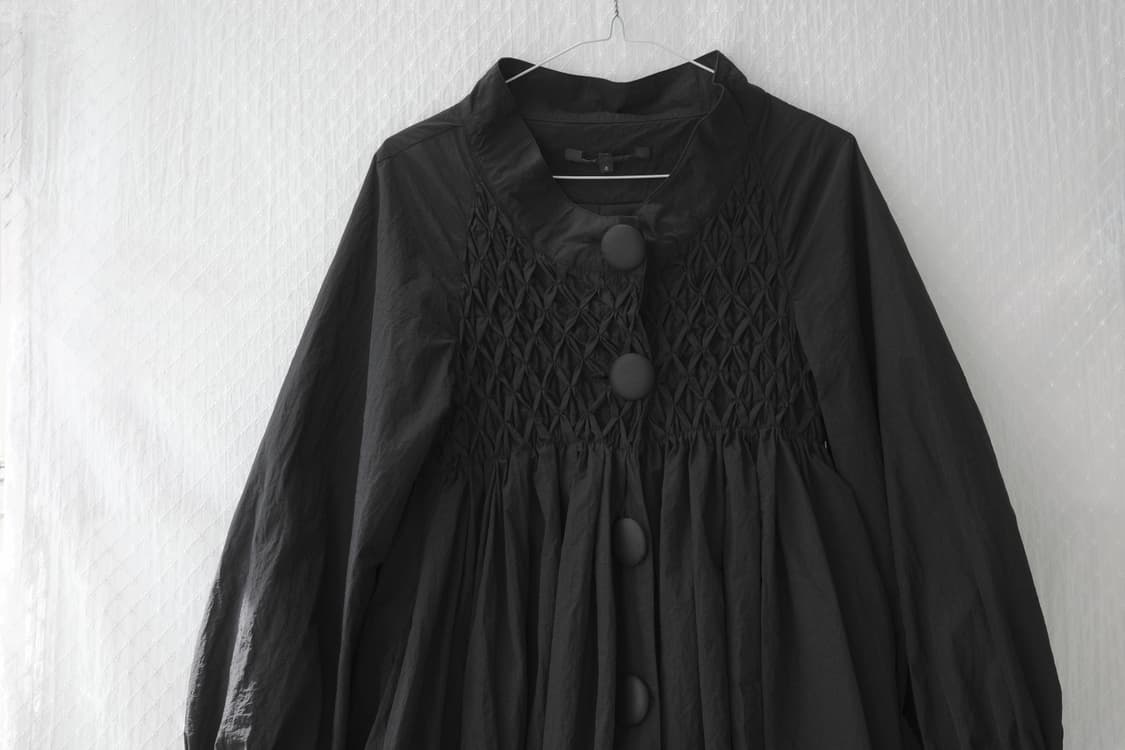 Balloon waffle Shirring dress 상품이미지3