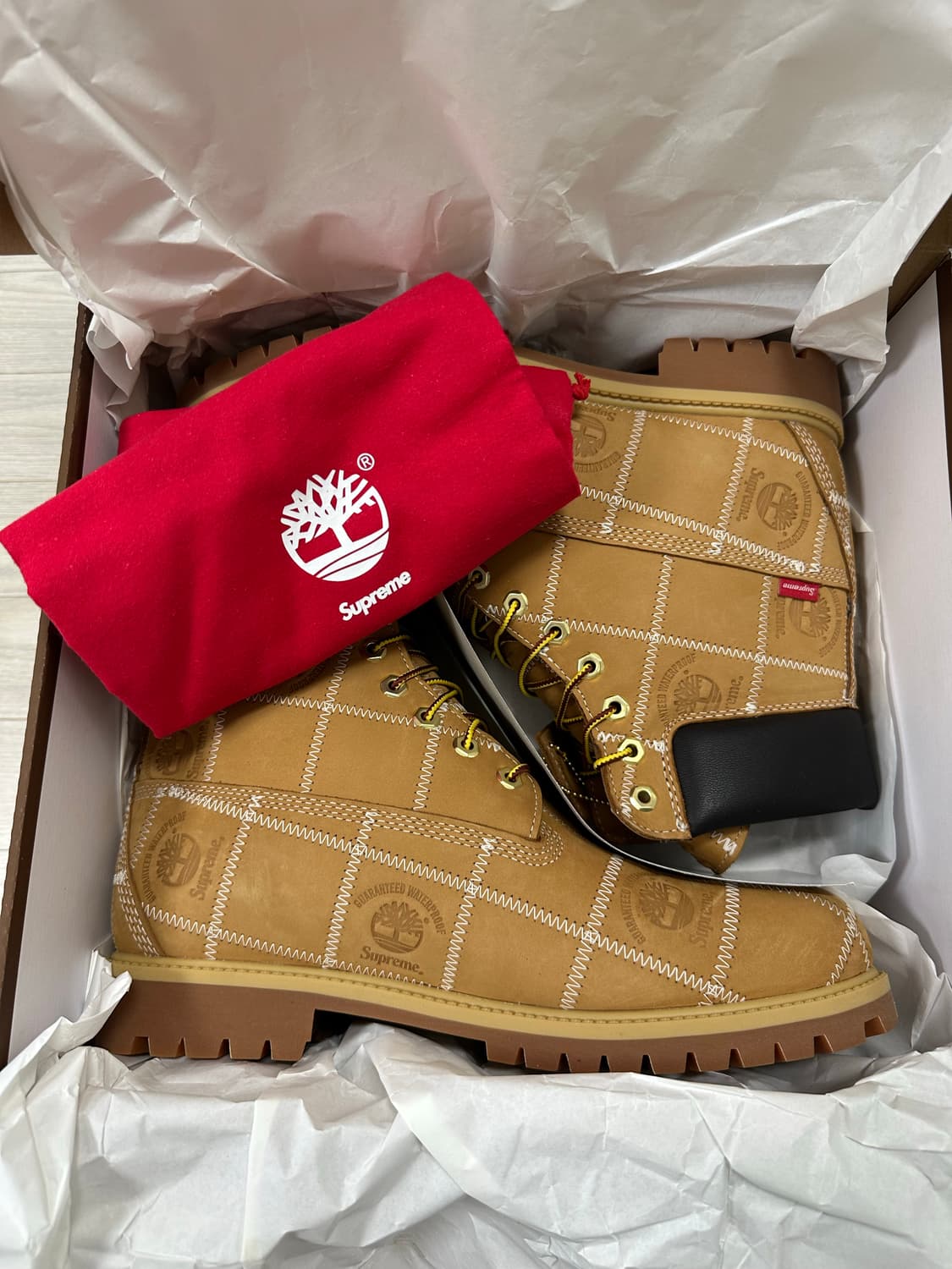 슈프림 x 팀버랜드 브라운 컬러 12사이즈 새상품 상품이미지2