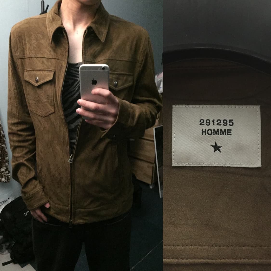 291295=Homme 스웨이드 자켓 상품이미지1