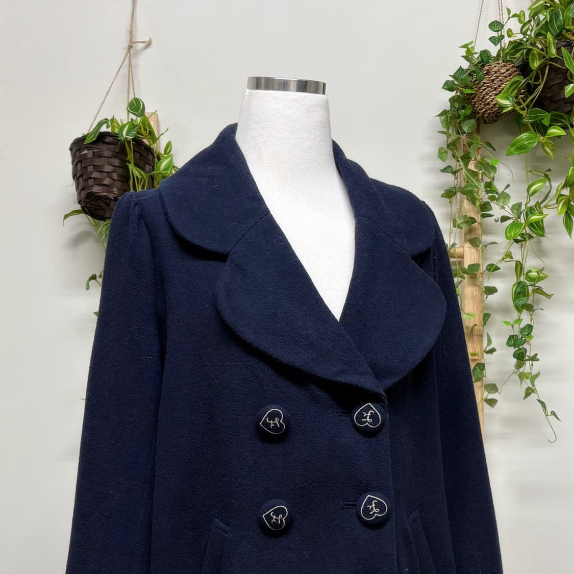 JPN/ 더블코트 모리걸더블코트 러블리코트 모리걸코트 숏코트 모리룩반코트 상품이미지2