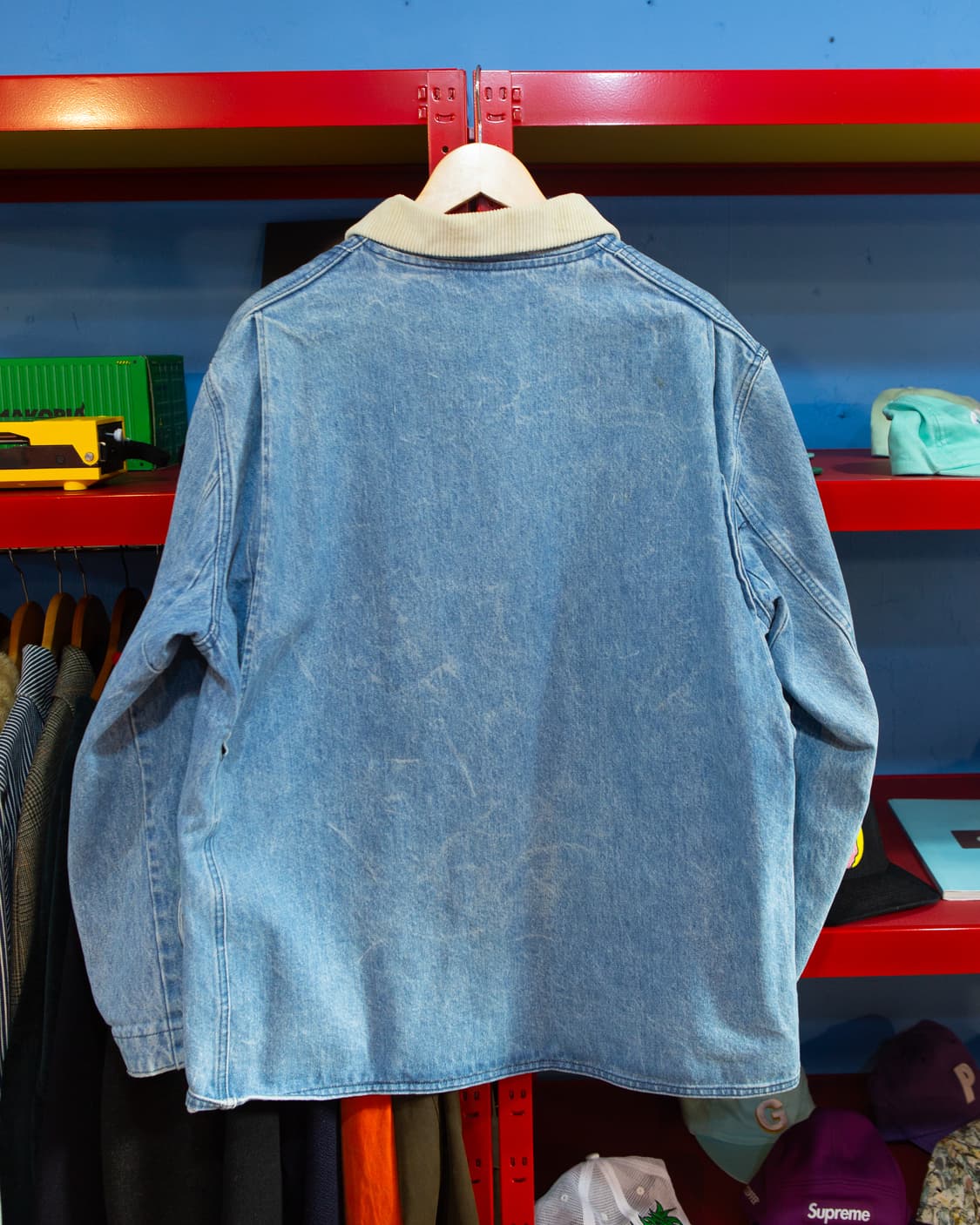 80s 엘엘빈 데님 헌팅 자켓 상품이미지7