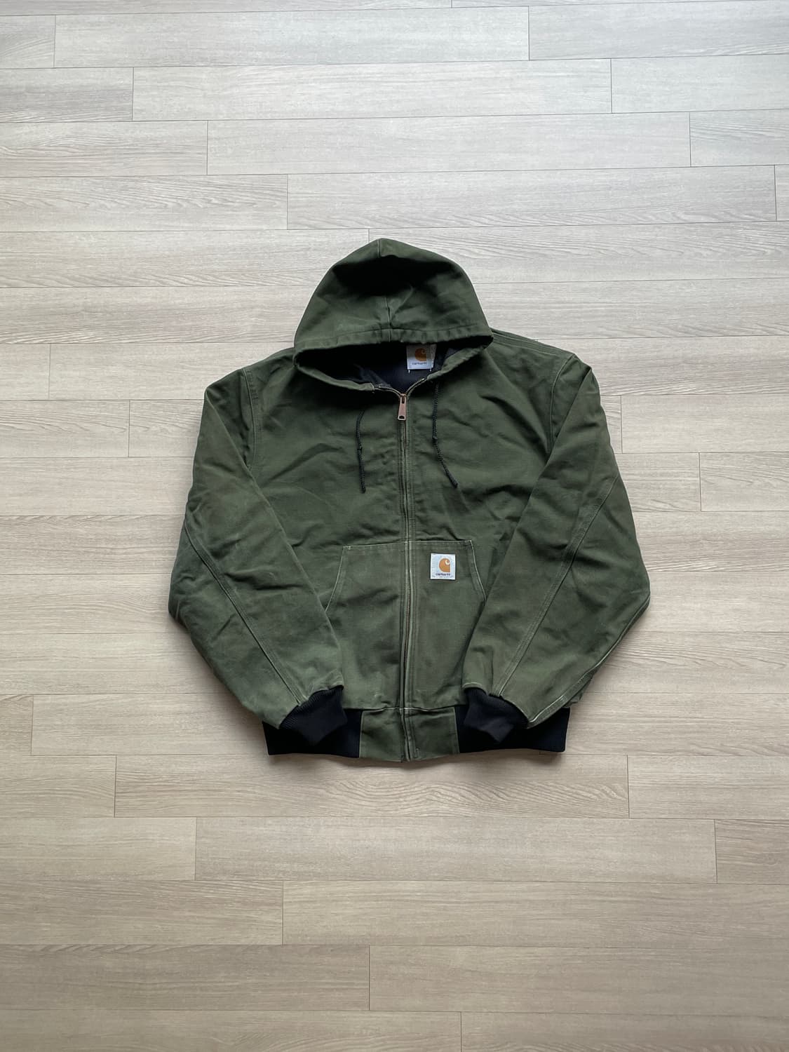 90s 칼하트 JR104 그린 액티브 자켓 OG 후드자켓 상품이미지1