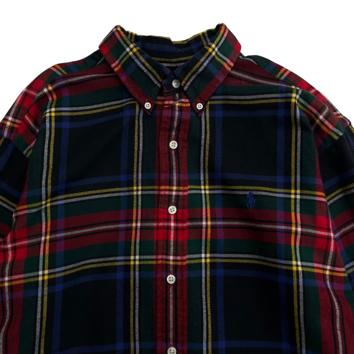 폴로 랄프로렌 블루포니 멀티배색 타탄체크 셔츠 L 상품이미지4