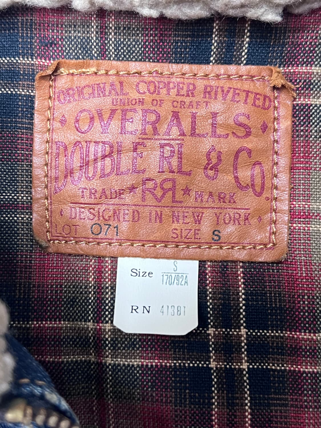 RRL 그리즐리 데님자켓 S 초레어 상품이미지3