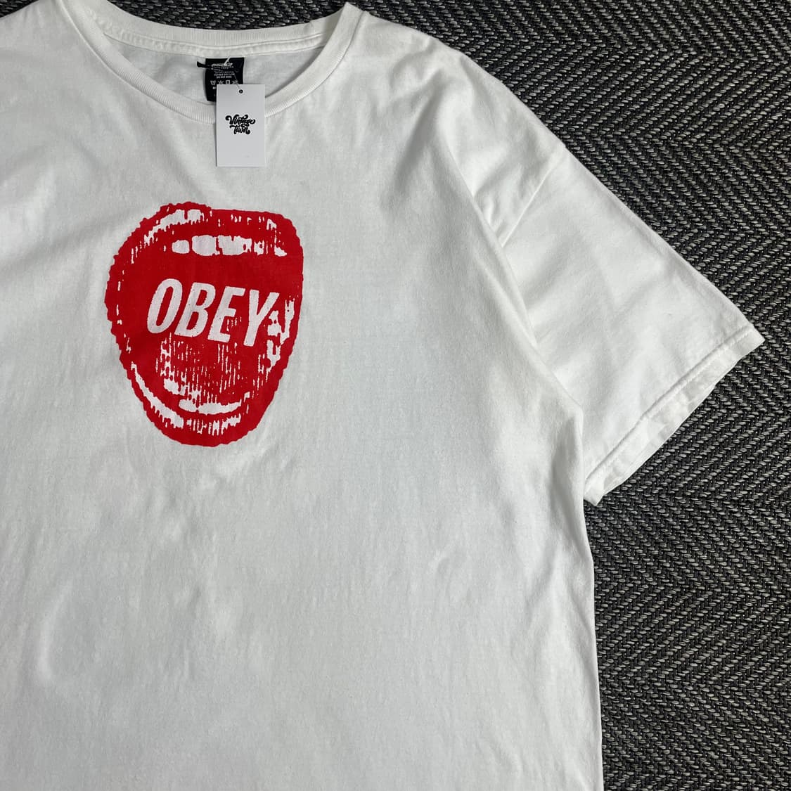 오베이 빅로고 프린팅 박시핏 티셔츠y 2096 상품이미지3