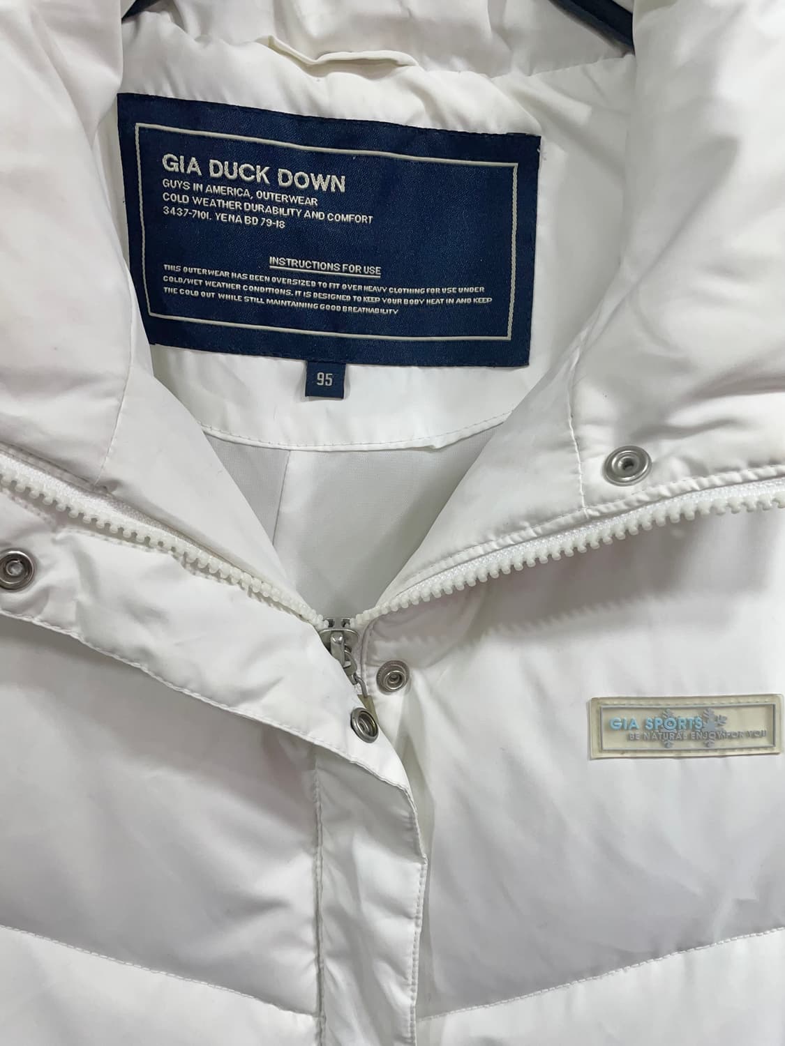 GIA 화이트 오리털롱패딩:) 덕다운롱패딩 여성롱패딩95 상품이미지3