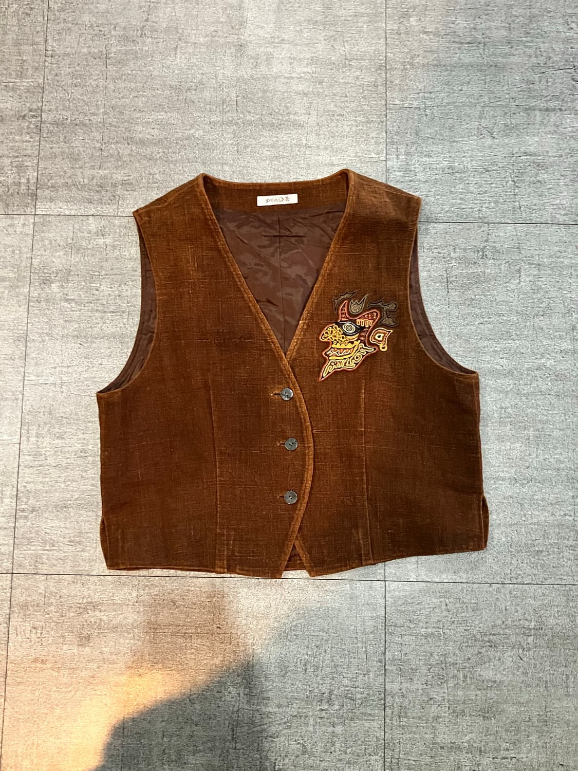 일본빈티지 핀터깔y2k 긱시크 보헤미안 골덴베스트조끼 상품이미지1