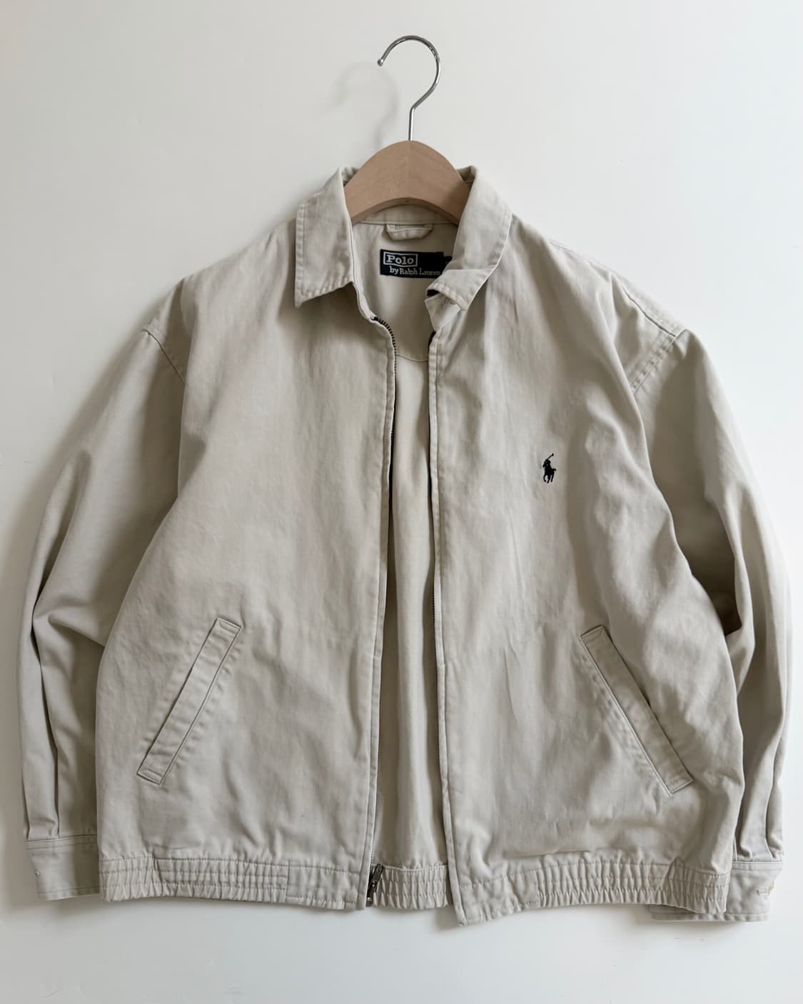 Polo 폴로 랄프로렌 베이지컬러 코튼 스윙톱 자켓 상품이미지4
