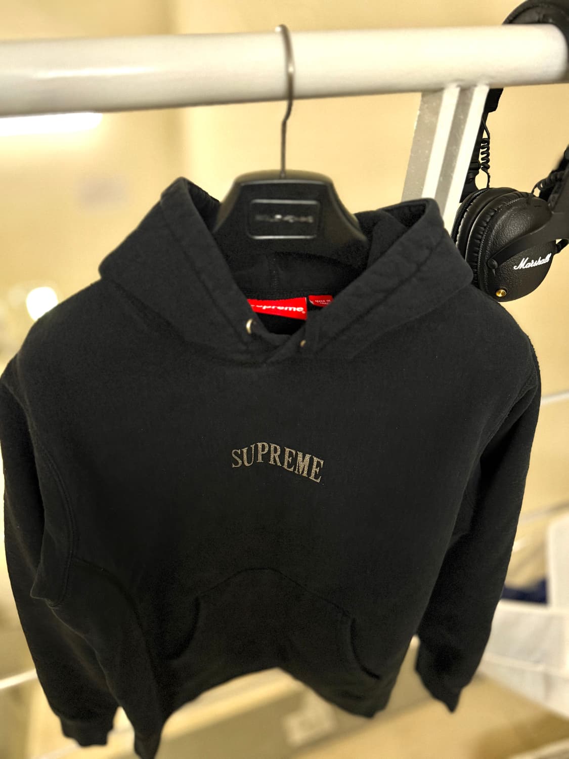 슈프림 [정품] 글리터 후드티 (시세 45만) 글리터 로고 스웻셔츠 m( 상품이미지1