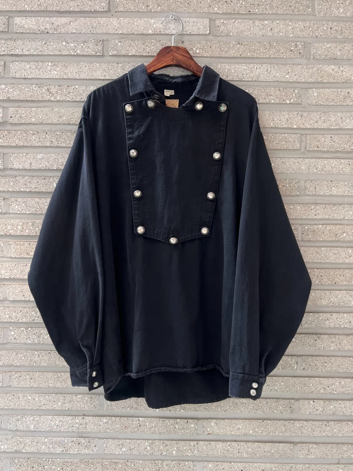 [L]90's Made in USA 블랙 웨스턴 셔츠 상품이미지1