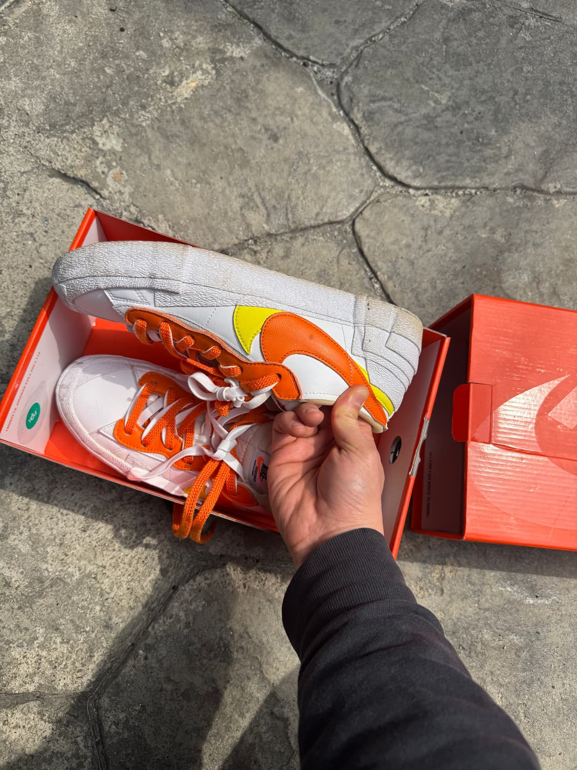 나이키 x 사카이 블레이저 로우 마그마 오렌지 상품이미지5