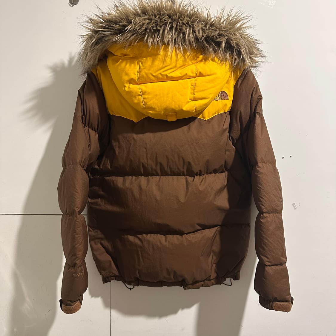 노스페이스 옐로우 브라운 패딩 상품이미지5