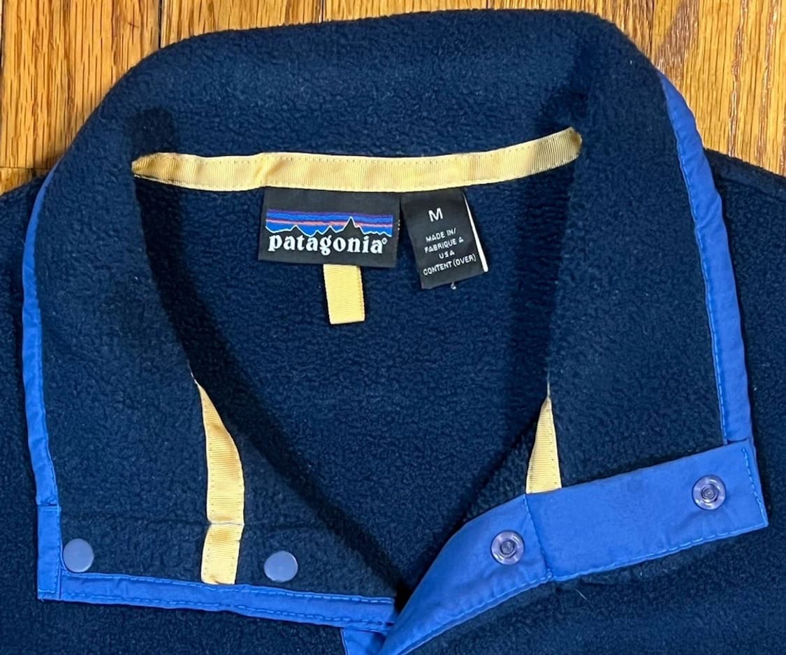 90s 파타고니아 신칠라 스냅-T 블루 상품이미지4