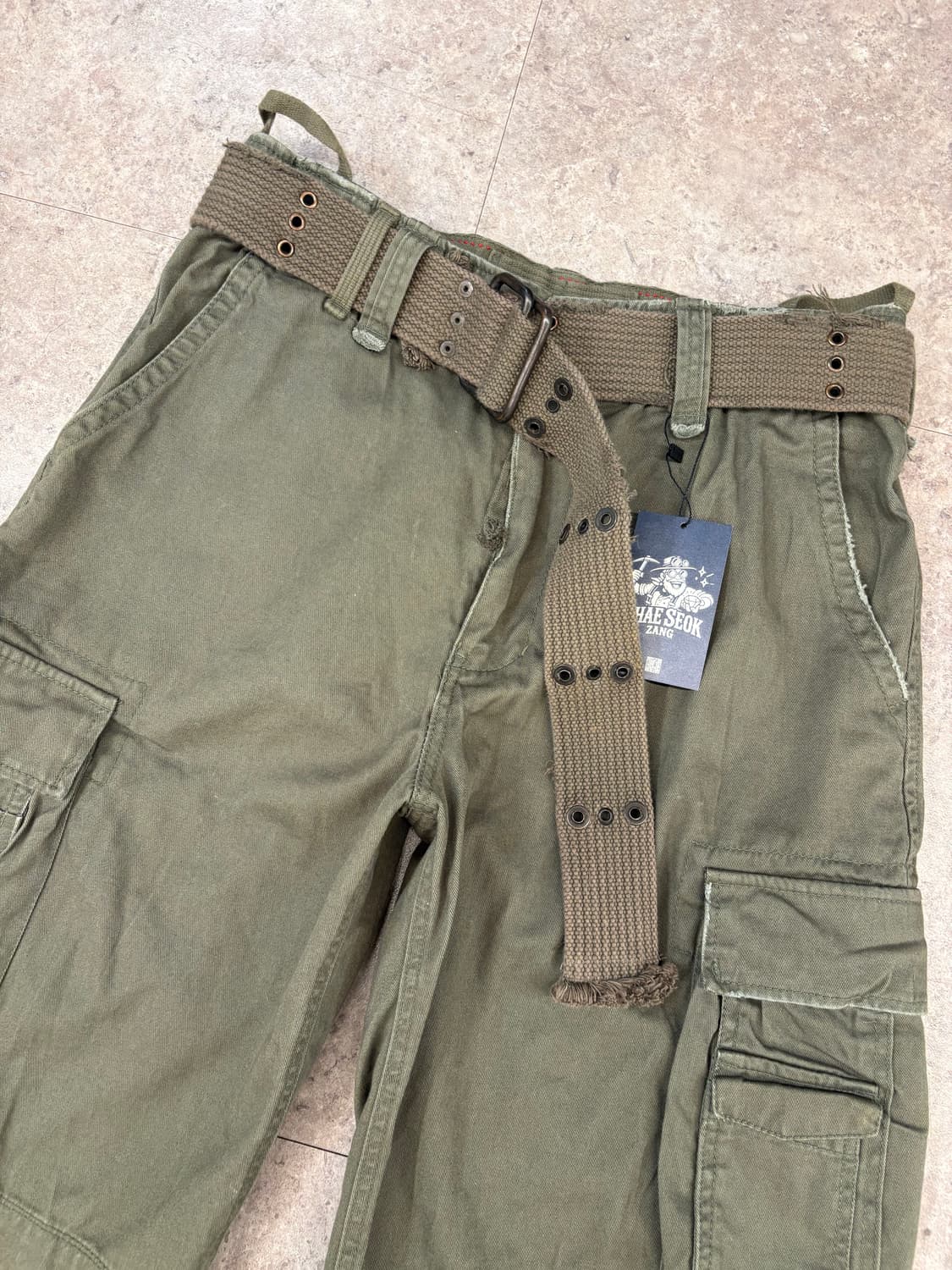 amx&fitch 카키 카고 반바지 #csz212 상품이미지2