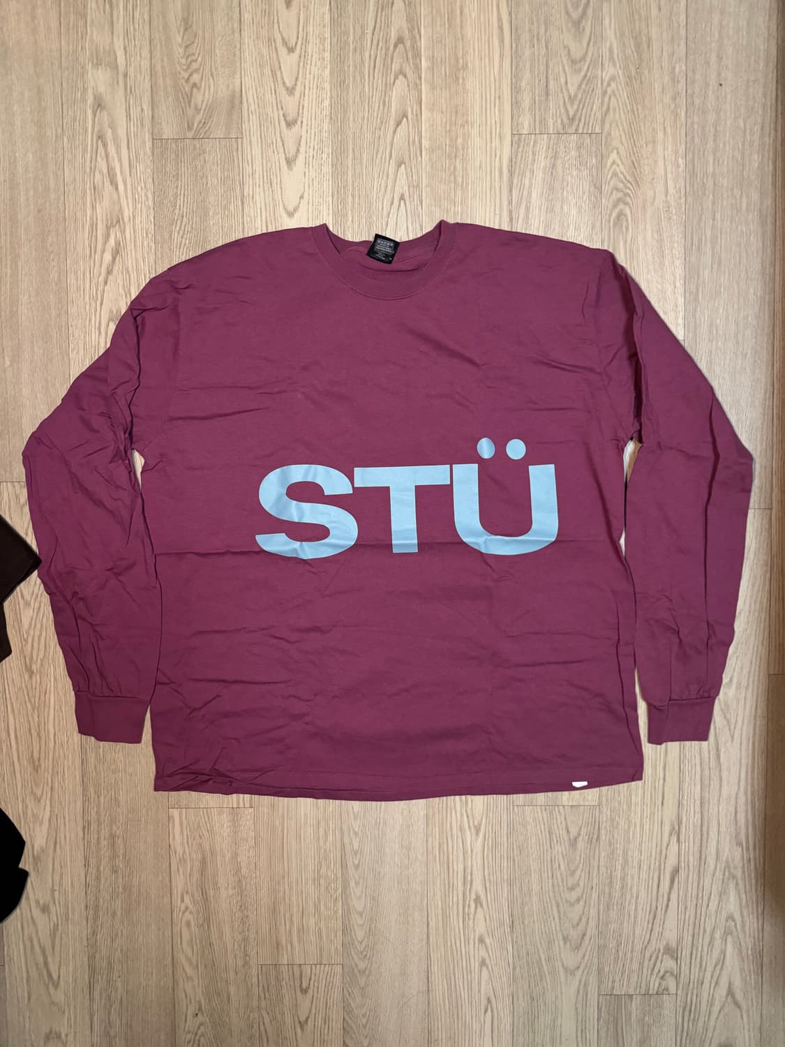 스투시 STU 레터링 롱슬리브 버치 퍼플 상품이미지1