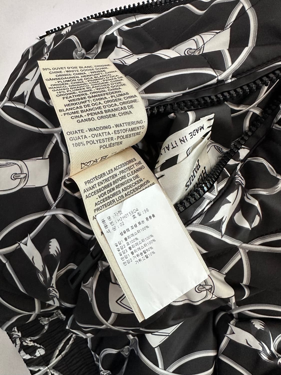 [36] 에르메스 여성 리버시블 샹달 덕다운 패딩 자켓 상품이미지9