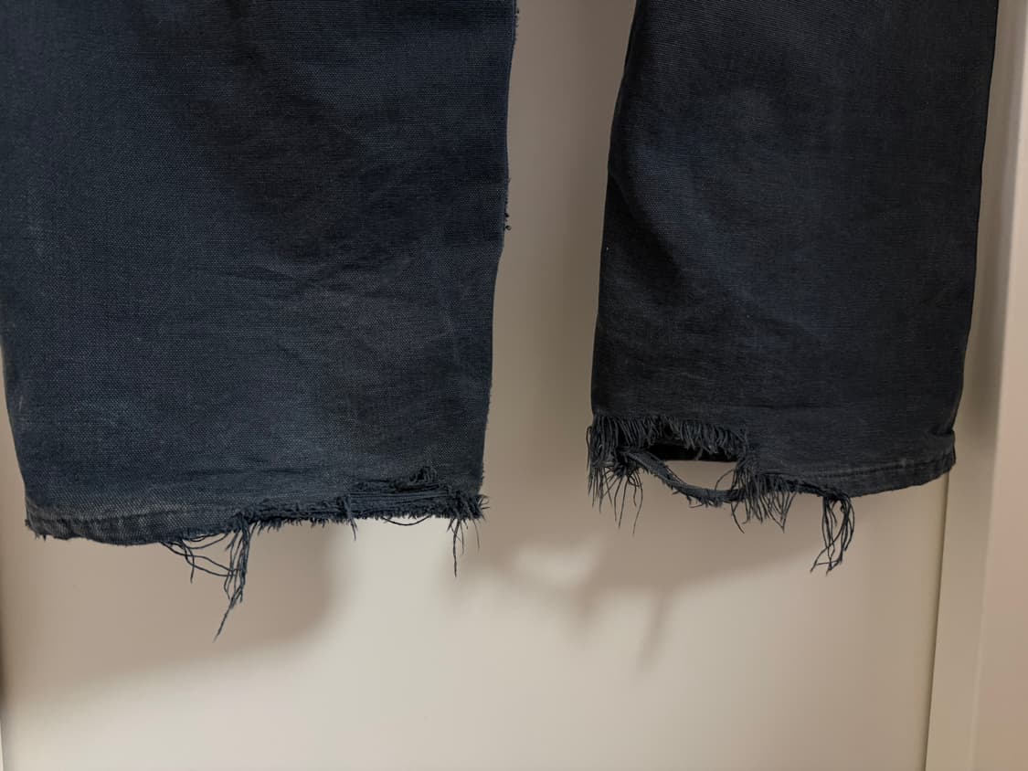 킬하트 00s 더블니 팬츠 블랙 상품이미지4